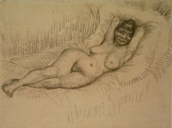 Reclining Female Nude by Vincent van Gogh