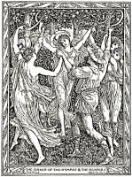 Shakespeare's Tempest Illustration Engraving by Walter Crane