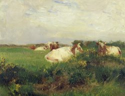 Cows in Field by Walter Frederick Osborne