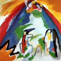 A Mountain 1909 by Wassily Kandinsky