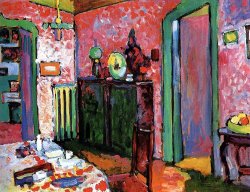 Interior My Dining Room 1909 by Wassily Kandinsky