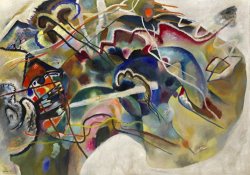 Painting with White Border Moscow by Wassily Kandinsky