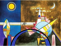 Picture Xvi The Great Gate of Kiev Stage Set for Mussorgsky S Pictures at an Exhibition in 1928 by Wassily Kandinsky