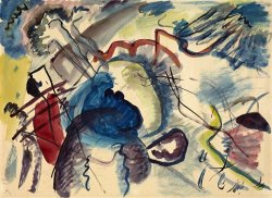 Study for 'painting with White Border (moscow)' by Wassily Kandinsky