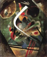 White Stroke 1920 by Wassily Kandinsky