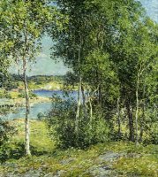 A Family of Birches by Willard Leroy Metcalf