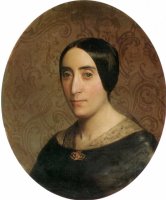 A Portrait of Amelina Dufaud Bouguereau by William Adolphe Bouguereau