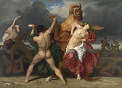 Battle of The Centaurs And The Lapithae (bataille Des Centaures Contre Les Lapithes) by William Adolphe Bouguereau