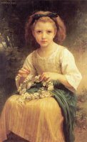 Child Braiding a Crown (1874) by William Adolphe Bouguereau
