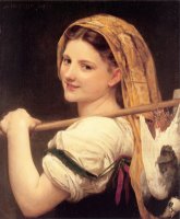 Returned From The Market by William Adolphe Bouguereau
