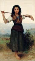 Shepherdess by William Adolphe Bouguereau