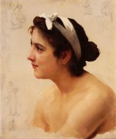 Study of a Woman for Offering to Love by William Adolphe Bouguereau