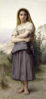 The Knitter by William Adolphe Bouguereau