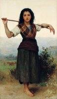 The Little Shepherdess by William Adolphe Bouguereau