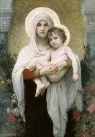 The Madonna of The Roses by William Adolphe Bouguereau
