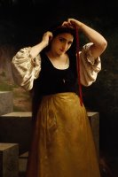 The Red Ribbon by William Adolphe Bouguereau
