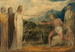 Christ Giving Sight to Bartimaeus by William Blake