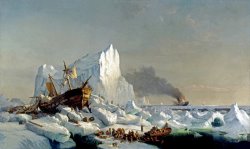 Sealers Crushed by Icebergs, 1866 by William Bradford