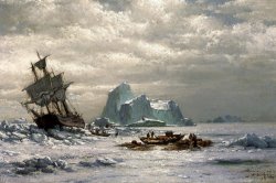 Whaler in The Ice Pack by William Bradford