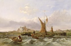 Tilbury Fort - Wind Against the Tide by William Clarkson Stanfield