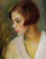 Head of a French Girl by William Glackens