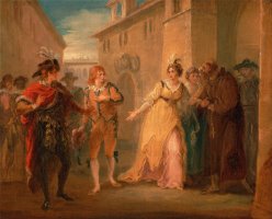 The Revelation of Olivia's Betrothal, From Twelfth Night, Act V, Scene I by William Hamilton