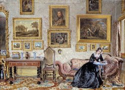 Interior of a Drawing Room by William Henry Hunt