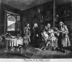 Marriage a La Mode, Plate 6, (the Death of The Countess) by William Hogarth