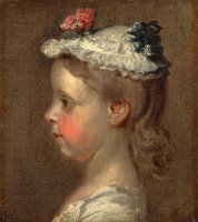 Study of a Girl's Head by William Hogarth