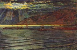 Fishingboats by Moonlight by William Holman Hunt