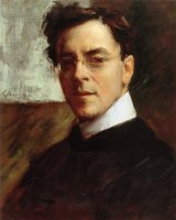 Portrait of Louis Betts by William Merritt Chase