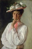 Woman in White by William Merritt Chase