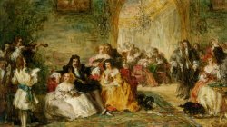Study for The Last Sunday of Charles II by William Powell Frith