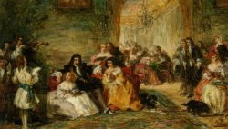 Study for The Last Sunday of Charles II by William Powell Frith