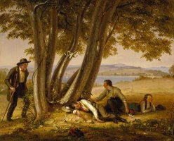 Caught Napping (boys Caught Napping in a Field) by William Sidney Mount