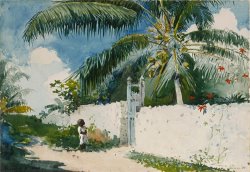 A Garden in Nassau by Winslow Homer