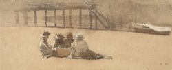 Four Boys on a Beach by Winslow Homer