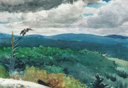 Hilly Landscape by Winslow Homer