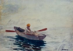 In a Boat by Winslow Homer