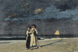 Promenade on The Beach by Winslow Homer