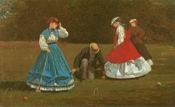The Croquet Game by Winslow Homer