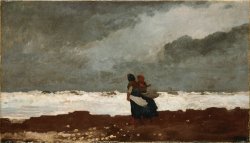Two Figures by The Sea by Winslow Homer