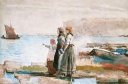 Waiting for the return of the Fishing Fleets by Winslow Homer