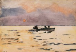 Winslow Homer Rowing Home by Winslow Homer