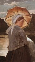 Woman with Parasol by Winslow Homer