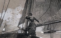 Yachting Girl by Winslow Homer